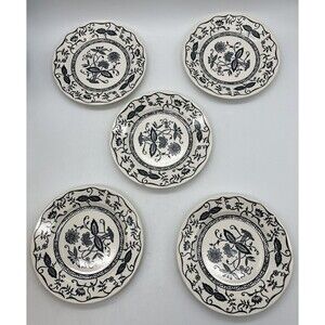 Danube Salad/Bread Plate Design Vintage  Beautiful Set Of 5 Plates 1 Bowl